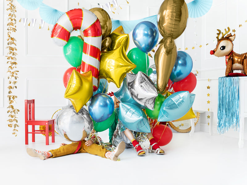 Folienballon – Zuckerstangenrot, 50 x 82 cm