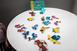 Puzzle Duo Djeco dla najmłodszych - Wyścigówki - Tublu.de