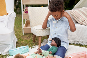 Set für Jungen FOREST Doll 38 cm