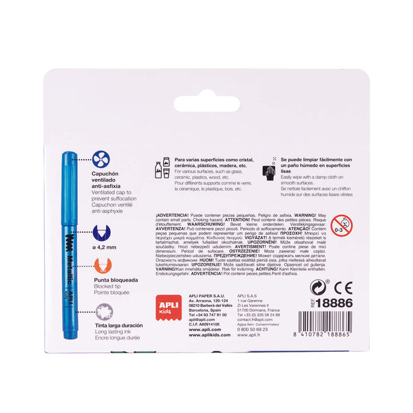 Metallic-Marker zum Verzieren, 8 Stück - Tublu.de