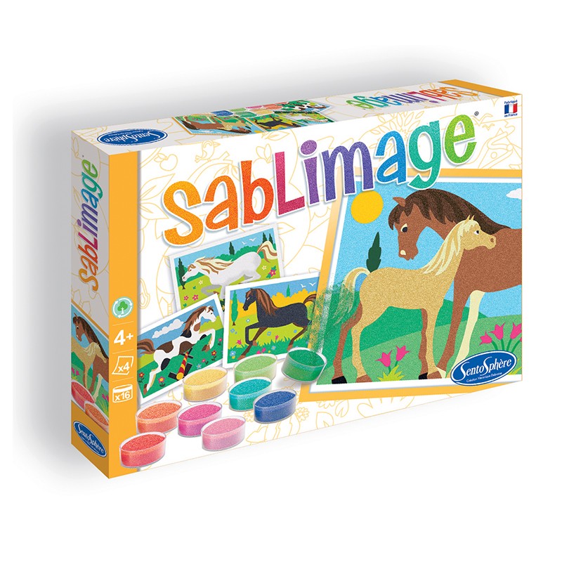 Sandmalerei-Set Sablimage  - Pferde