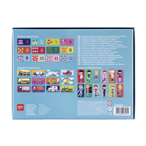 Zweiteiliges Puzzle-Set – Stadt 3+ - Tublu.de