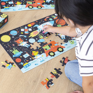 Im Dunkeln leuchtendes Puzzle – Weltraum 4+ - Tublu.de
