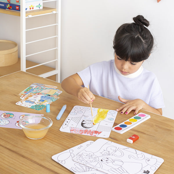 Kunstset mit Wasserfarben und Zauberstift – Magic Art - Tublu.de