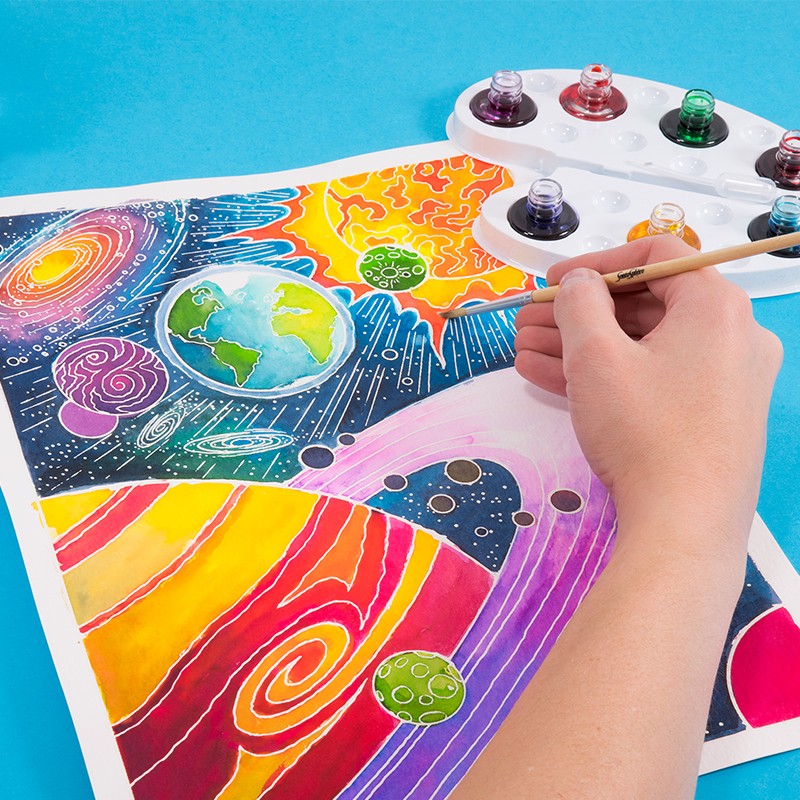 Aquarellum Malset Kosmos – Leuchtende Sterne in der Dunkelheit