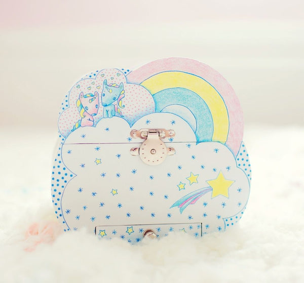 Schatulle mit Spieluhr  – Einhorn - Tublu.de