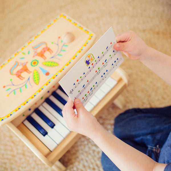 Kinderklavier aus Holz – Elektronisches Piano mit 18 Tasten