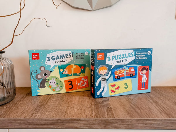 Zweiteiliges Puzzle-Set – Stadt 3+ - Tublu.de