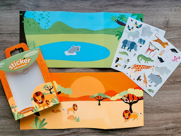 Stickerset mit 2 Platten – Savanne - Tublu.de