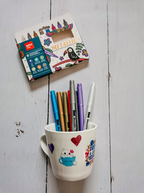 Metallic-Marker zum Verzieren, 8 Stück - Tublu.de