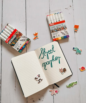 Doppelseitige Marker Street Marker – 6 Farben - Tublu.de