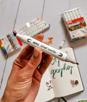 Doppelseitige Marker Street Marker – 6 Farben - Tublu.de