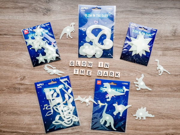 Fluoreszierende Aufkleber – Große Sterne 3 Stück - Tublu.de
