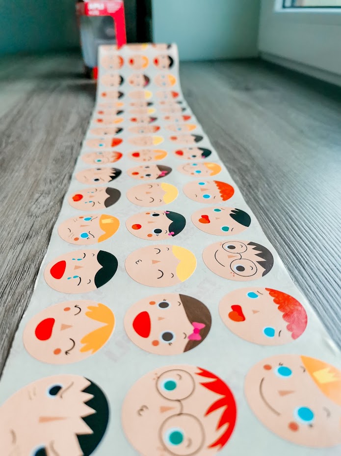 Aufkleber-Set auf Rolle – Emotionen - Tublu.de