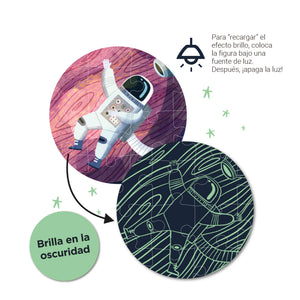 Im Dunkeln leuchtendes Puzzle – Sonnensystem 5+ - Tublu.de