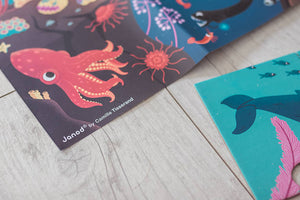 Leuchtendes Puzzle mit Mini-UV-Lampe – Ozean 24 Teile 3+ - Tublu.de