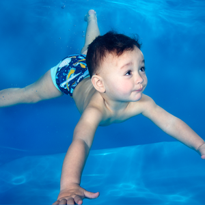 Schwimmwindel Happy Nappy DUO 6-12 Monate Flugzeuge (L)