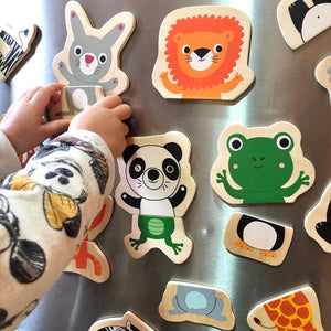 Holz-Magnetpuzzle – Dschungel 24 Teile - Tublu.de