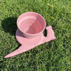 Silikon-Messbecher Schnecke – Puderrosa - Tublu.de