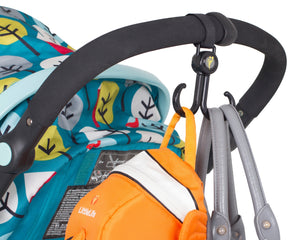 Halterung mit zwei Haken für Kinderwagen, 2 Stück