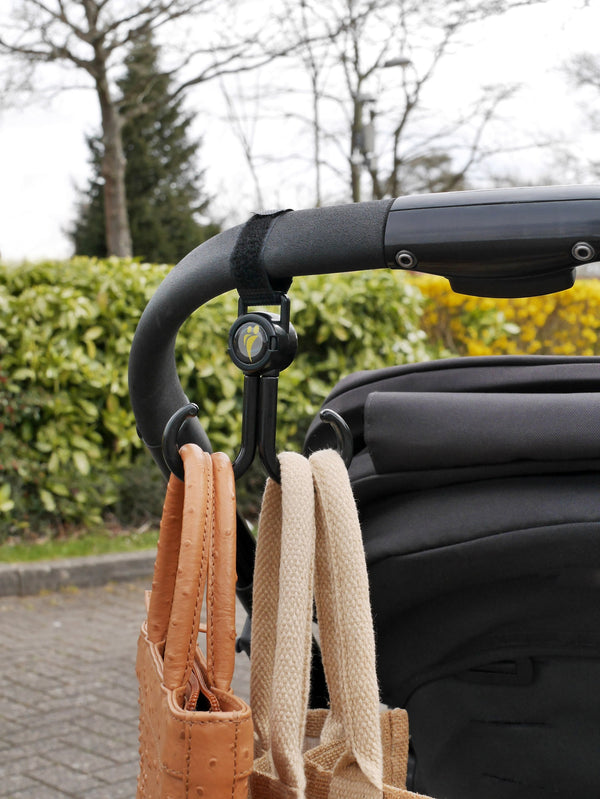 Halterung mit zwei Haken für Kinderwagen, 2 Stück