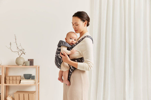 Babytrage MINI Cotton – Anthrazit/Landscape Print