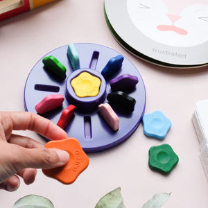 Set mit 12 Blumen-Buntstiften für Kleinkinder - Tublu.de