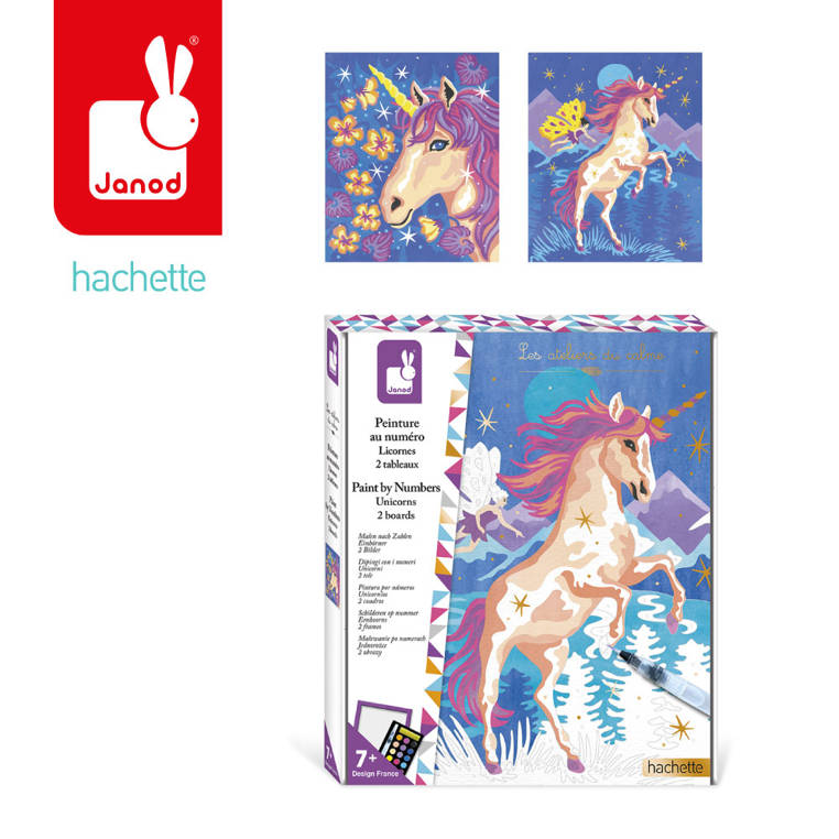 Kreativset Malen nach Zahlen – Einhörner 7+ - Tublu.de