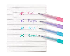 Glitzernde Gelstifte, 4er-Set – Oh My Glitter