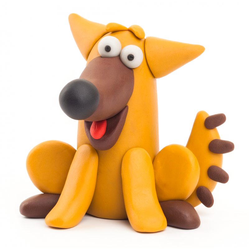 Modelliermasse – Hund