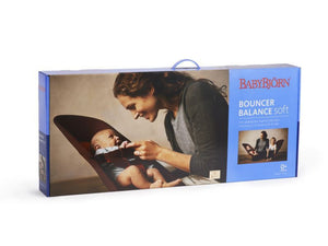 Babywippe BALANCE SOFT – Schwarz/Dunkelgrau + Spielzeug