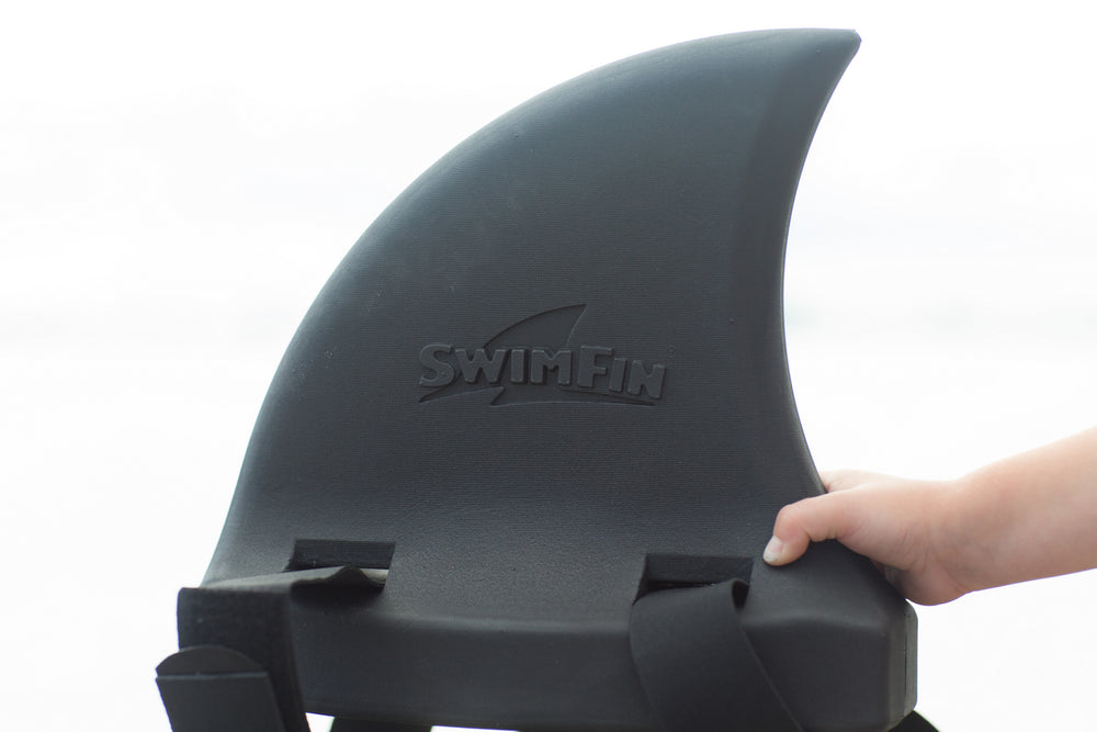 Haifischflossen-Schwimmgürtel für Kinder – Schwarz