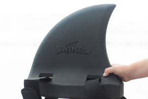 Haifischflossen-Schwimmgürtel für Kinder – Schwarz