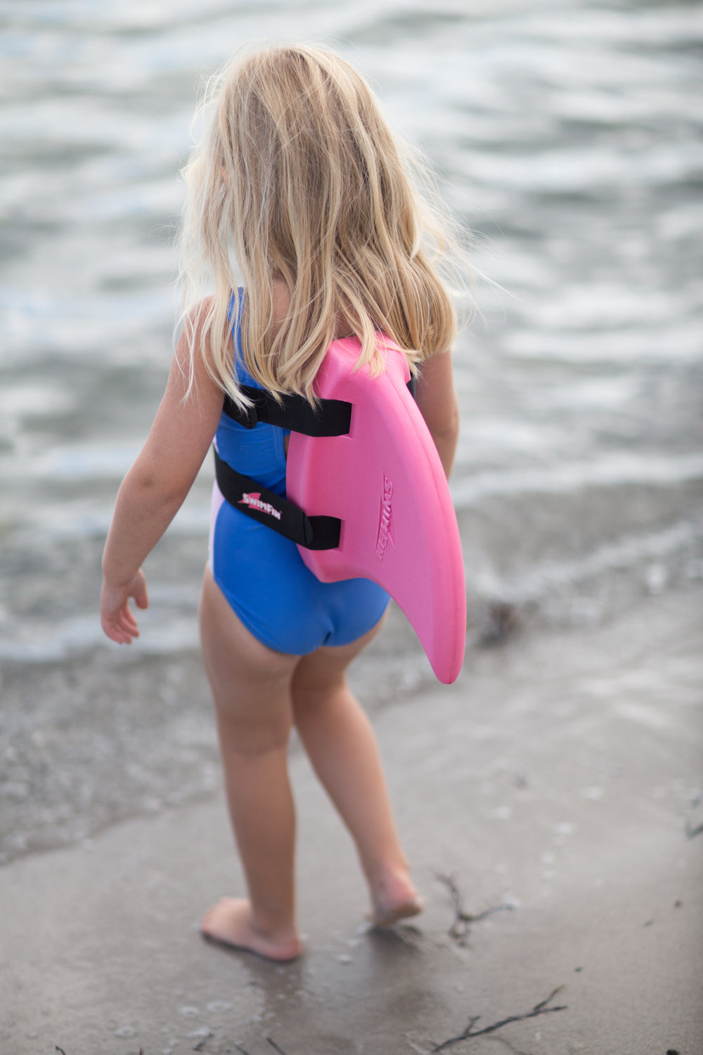 Haifischflossen-Schwimmgürtel für Kinder - Rosa