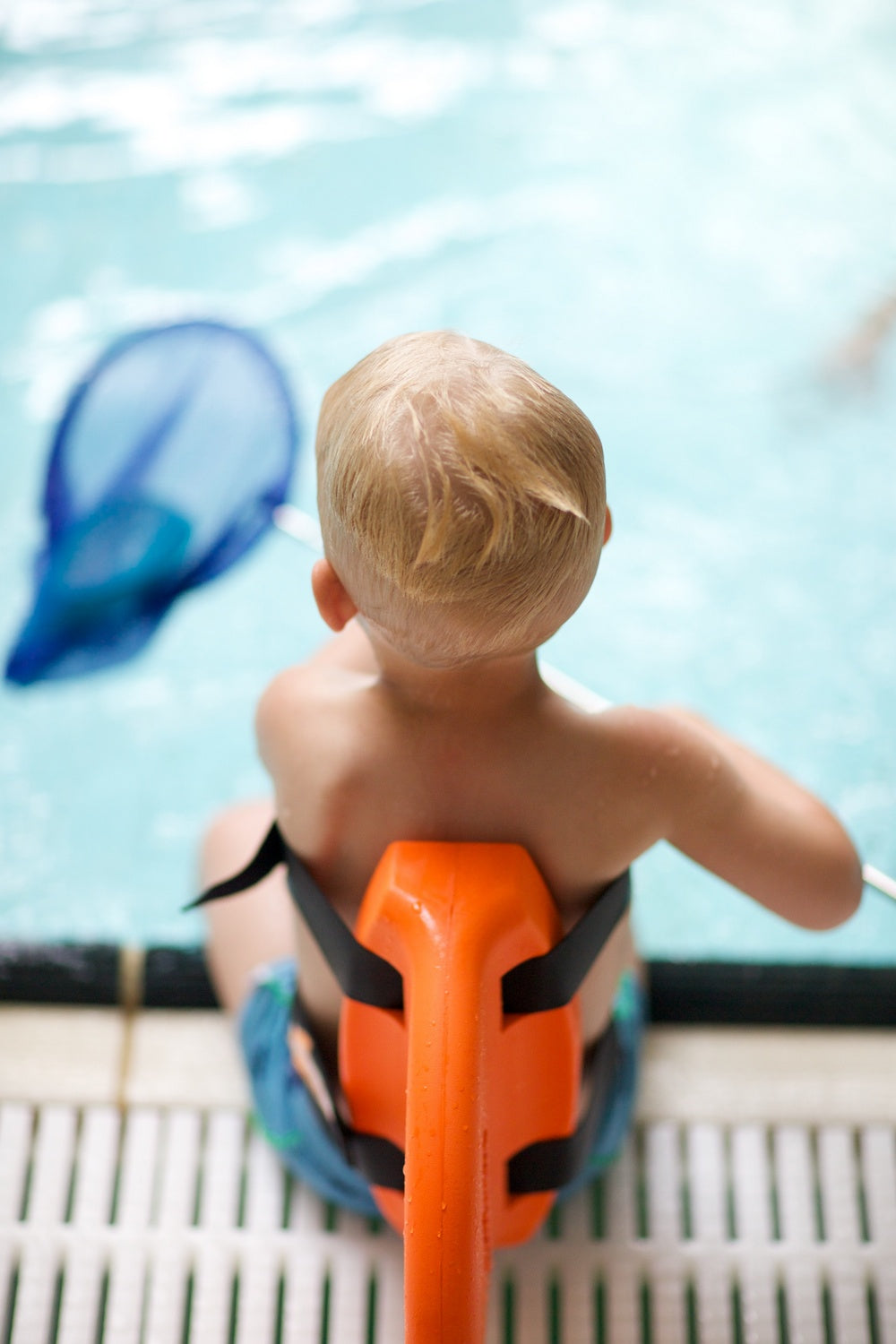 Haifischflossen-Schwimmgürtel für Kinder – Orange