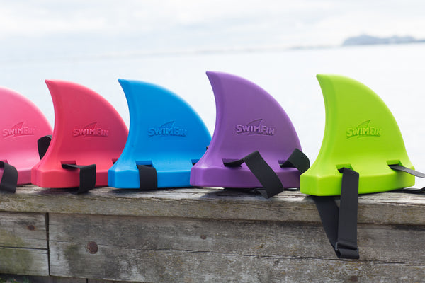 Haifischflossen-Schwimmgürtel für Kinder – Limette
