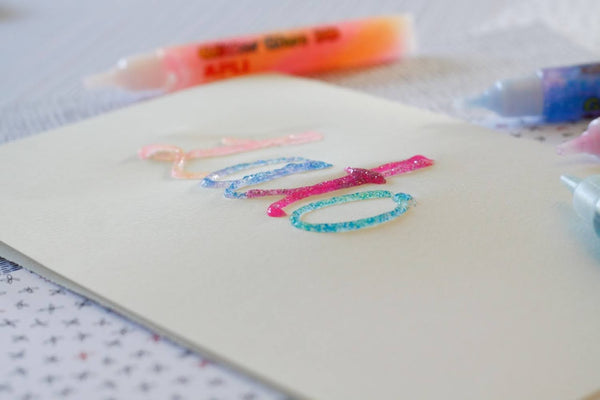 Glitzer-Dekokleber – 5 Regenbogenfarben - Tublu.de