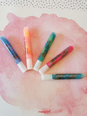 Dekorativer Glitzerkleber – 5 Metallic-Farben - Tublu.de