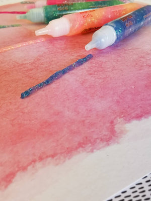 Dekorativer Glitzerkleber – 5 fluoreszierende Farben - Tublu.de