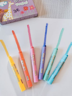 Farben in Stiftform – 6 Pastellfarben - Tublu.de
