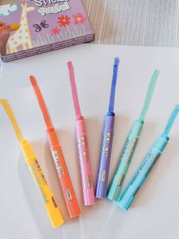 Farben in Stiftform – 6 Pastellfarben - Tublu.de
