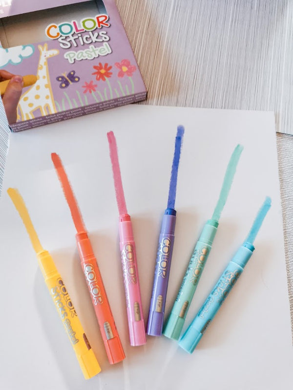 Farben in Stiftform – 6 Pastellfarben - Tublu.de