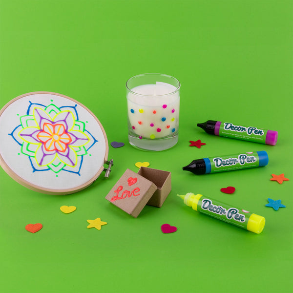 Gelstifte mit 3D-Effekt – Fluoreszierend 6 Farben - Tublu.de