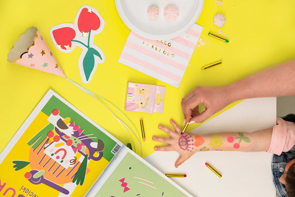 Gesichtsmalstifte, 6 Stück – Neonfarben