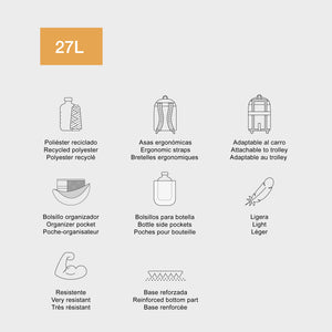 Dreiteiliger Schulrucksack Oslo – Go For It