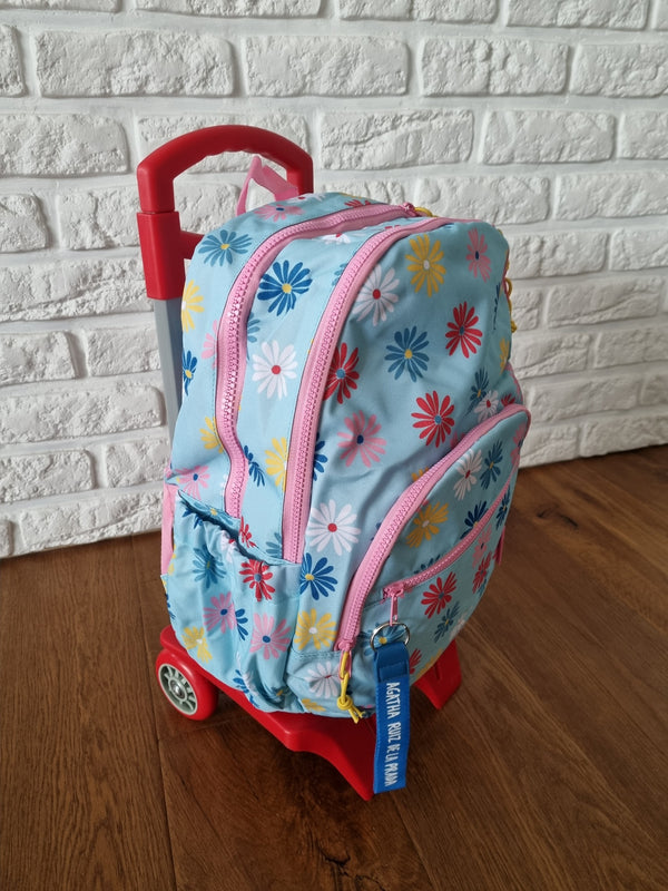 Dreiteiliger Schulrucksack auf Rollen Oslo – Daisy