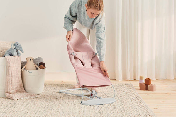 Babywippe BLISS 3D Jersey – Hellrosa