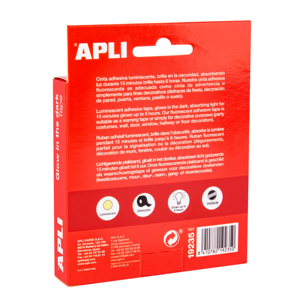 Im Dunkeln leuchtendes Klebeband 20 mm x 5 m - Tublu.de