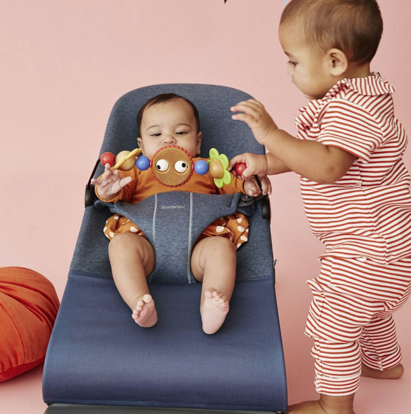 Babywippe BLISS 3D – Blau Jersey