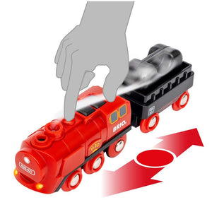 Set mit batteriebetriebener Dampfeisenbahn